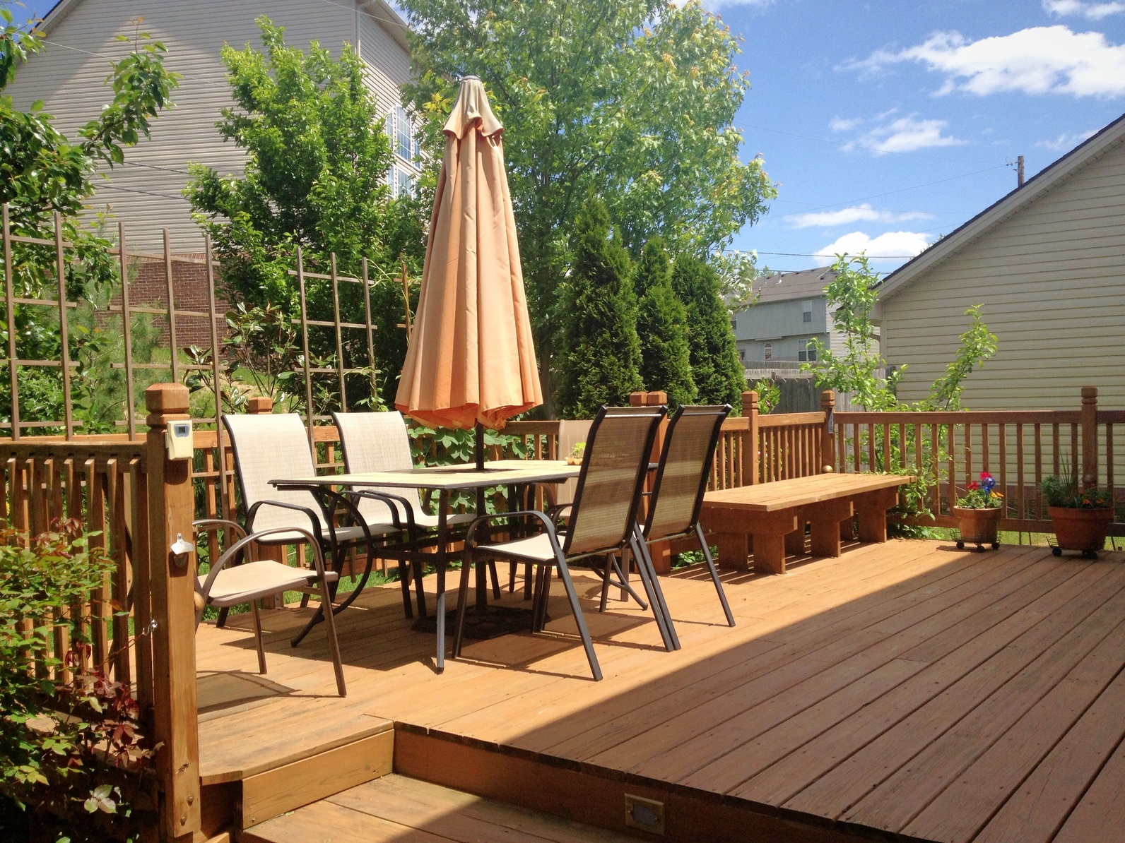 Can You Build A Deck Without Footings, Build Deck Next To Concrete Patio